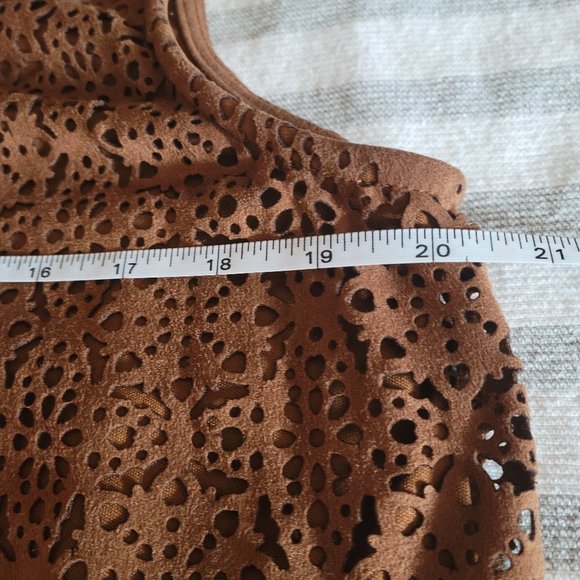 Leo & Ugo Perforated Faux Suede Dress - Picture 8 of 8